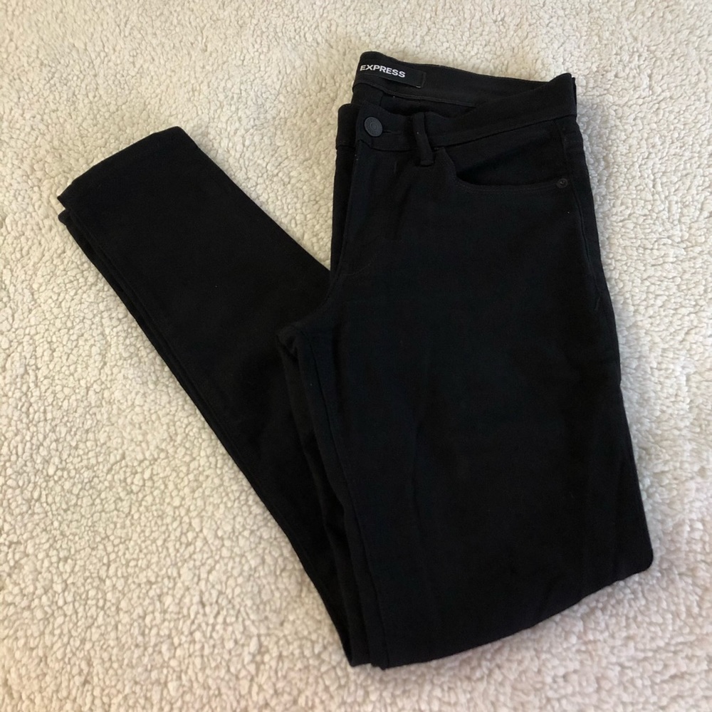 Express Mid Rise Black Legging